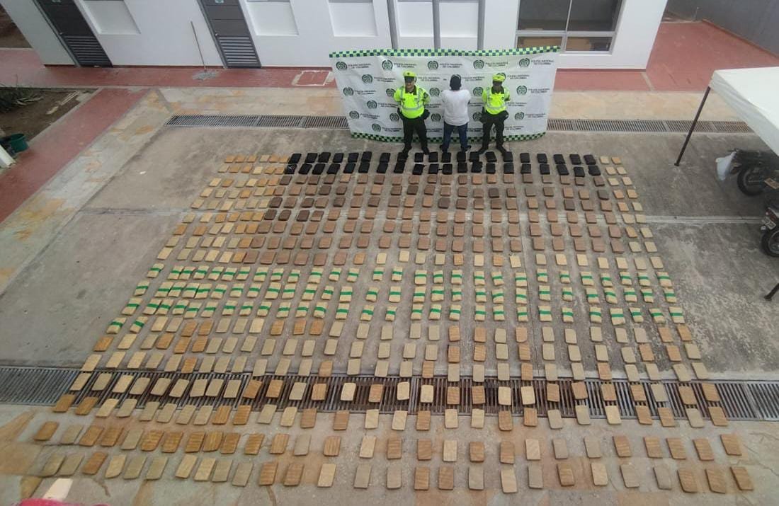 Entre Distracción y Cuestecitas en La Guajira, caen 571 kilos de marihuana, un capturado