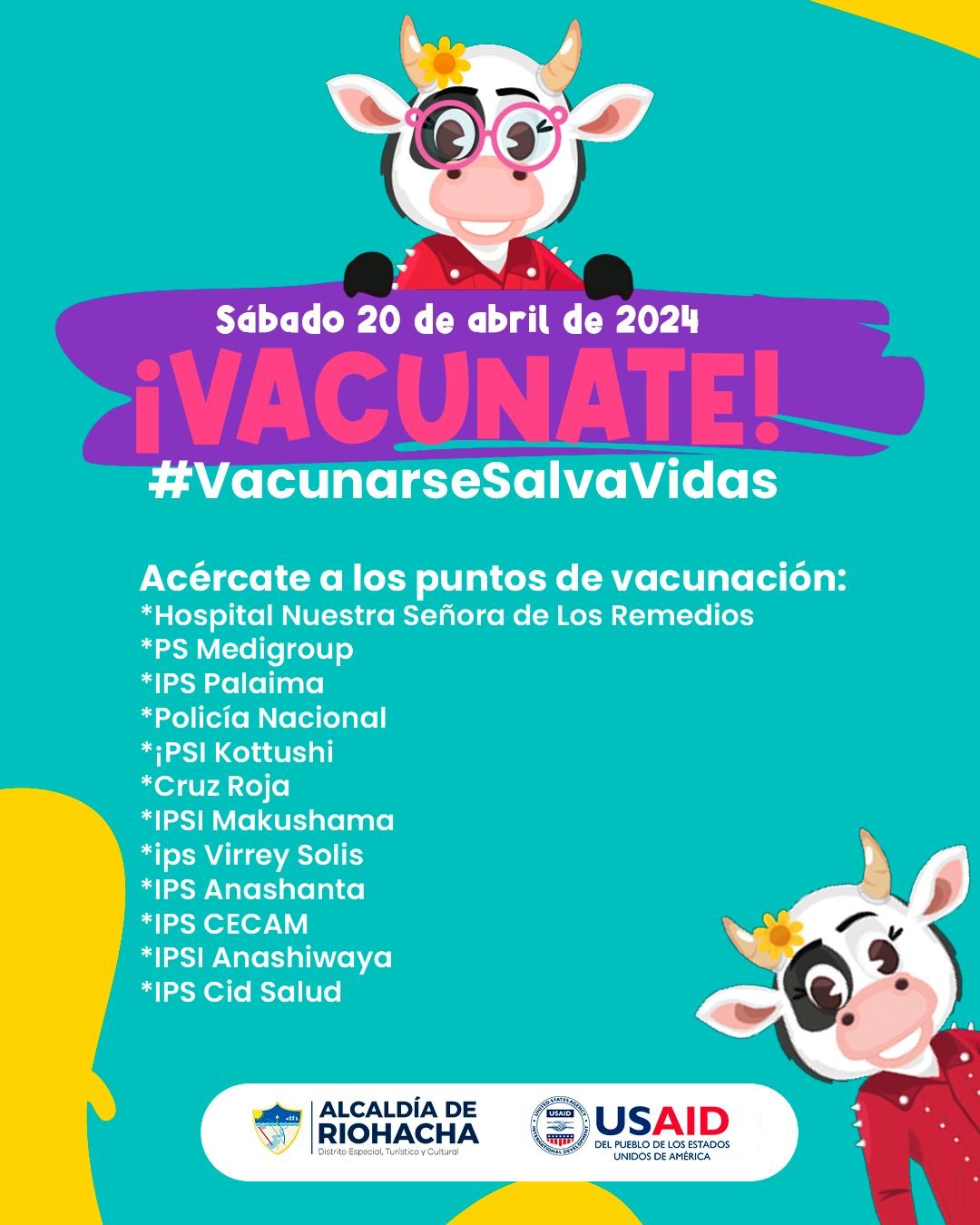 Riohacha está lista para la Segunda Jornada Nacional de vacunación