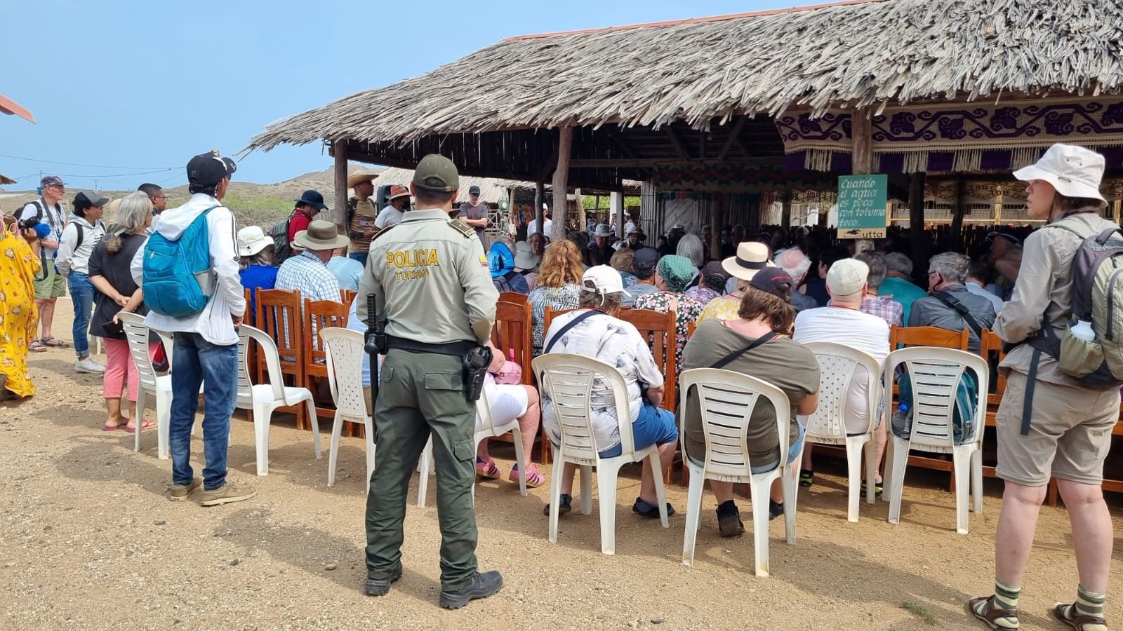 Autoridades brindan seguridad y acompañamiento al tercer crucero que arriba a La Guajira
