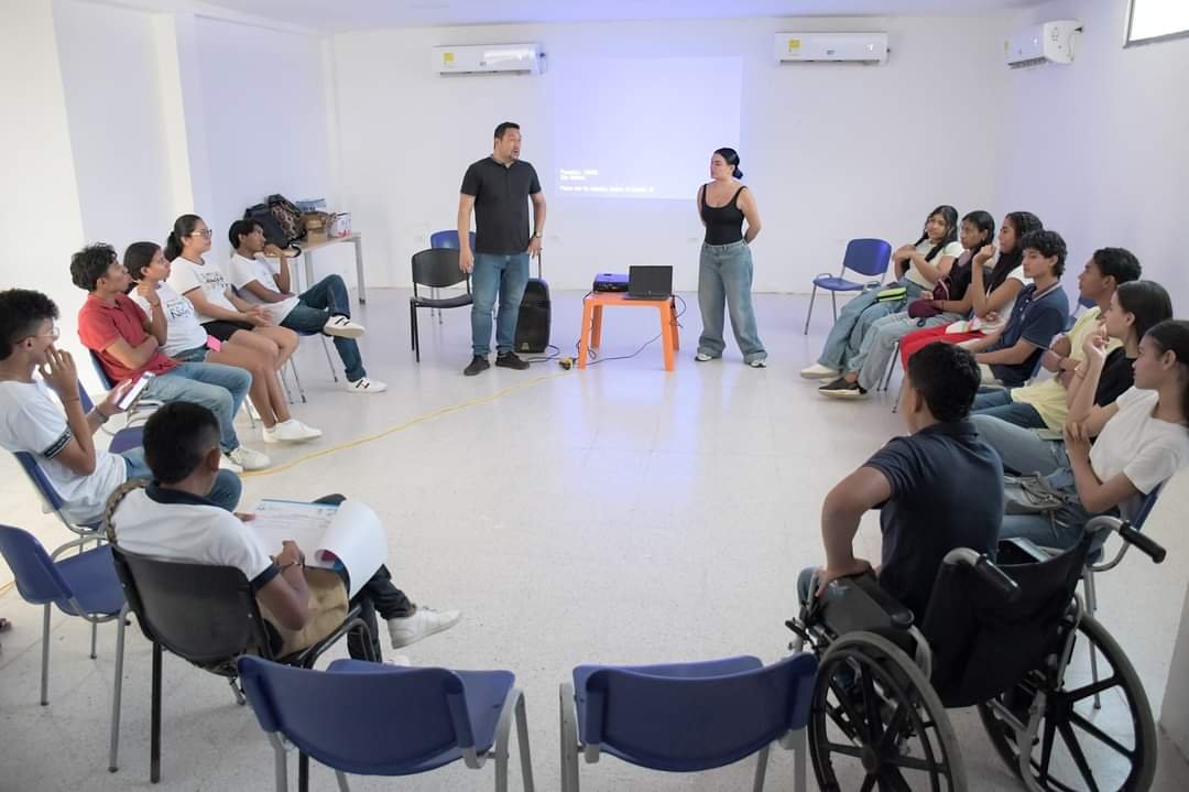 Sesión de la Mesa de Participación de Niños, Niñas y Adolescentes en Manaure, un espacio para mejorar la calidad de vida de esta población