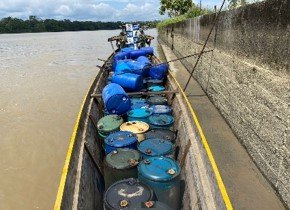 Armada Nacional incauta insumos para procesamiento de sustancias ilícitas por $900 millones
