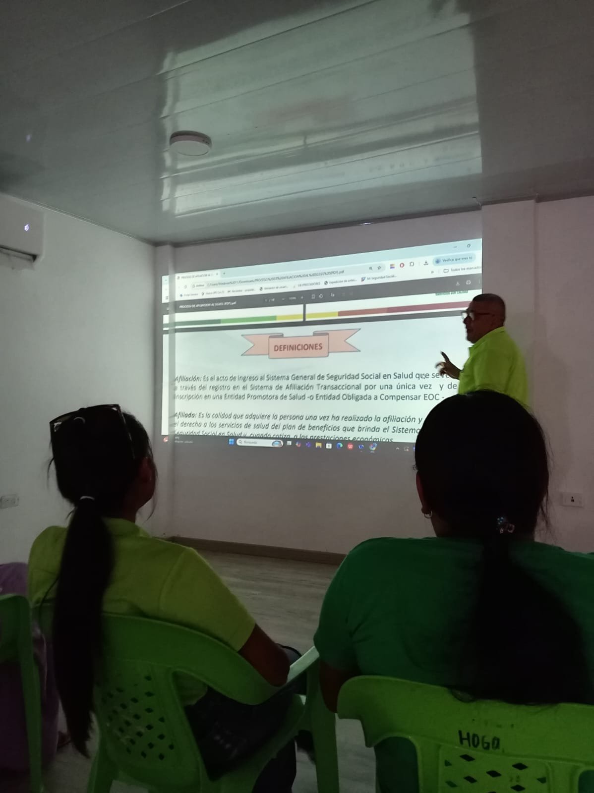 Personal de Palaima IPSI es capacitado en temas de promoción a la afiliación en la sede de Uribia