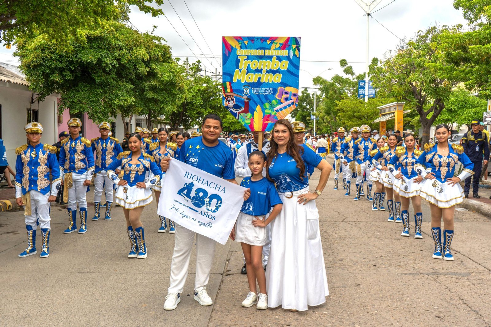 Con un desfile cultural por sus calles, Riohacha celebró 480 años de su poblamiento