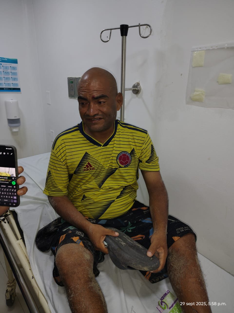 Hombre riohachero con esquizofrenia recibió golpe en la cabeza y broncoaspiró, tras lanzarse del muelle turístico en esta ciuad