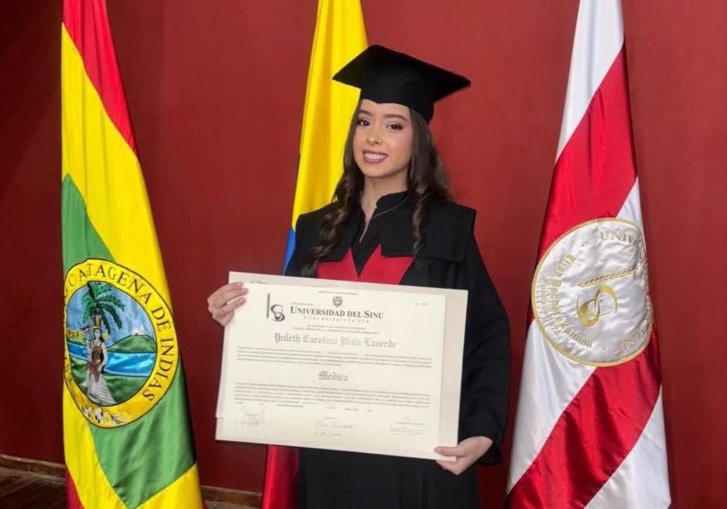 Yaileth Carolina Plata Laverde, la nueva médica cirujana de villanuevera