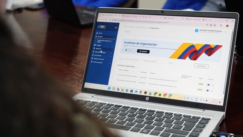 Así va la postulación de testigos electorales en la plataforma del Consejo Nacional Electoral