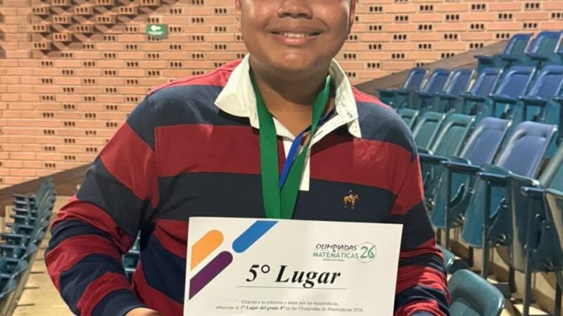 Estudiante uribiero ocupó 5° lugar en olimpiadas matemáticas de la Universidad de Antioquia con 30 mil participantes